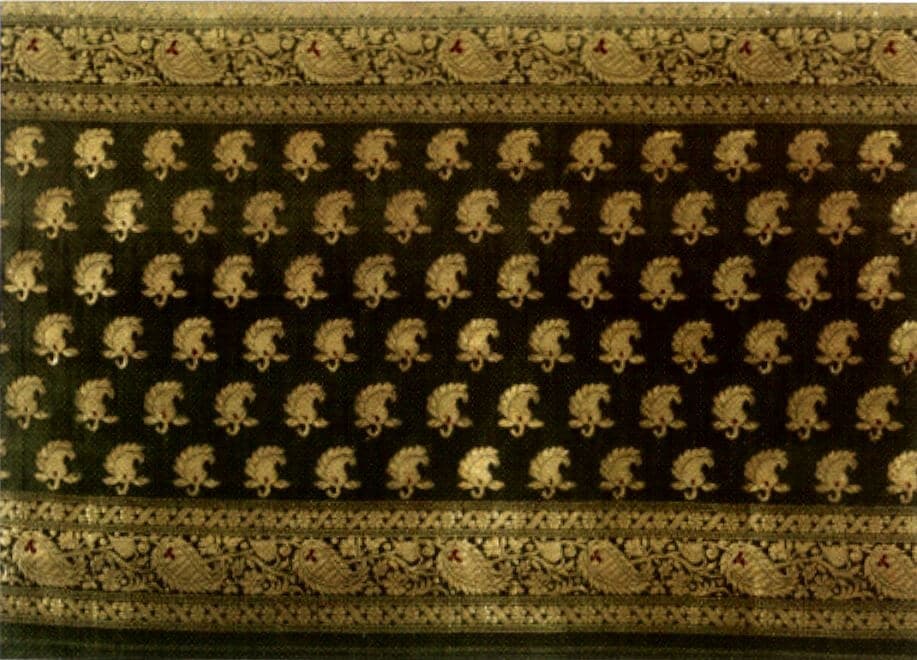 ‘Sari’_from_Varanasi_(north-central_India),_silk_and_gold-wrapped_silk_yarn_with_supplementary_weft_brocade